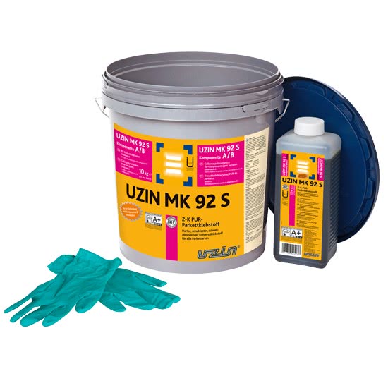 2-х компонентный полиуретановый клей для паркета с длительным временем укладки UZIN MK92S 10 кг.