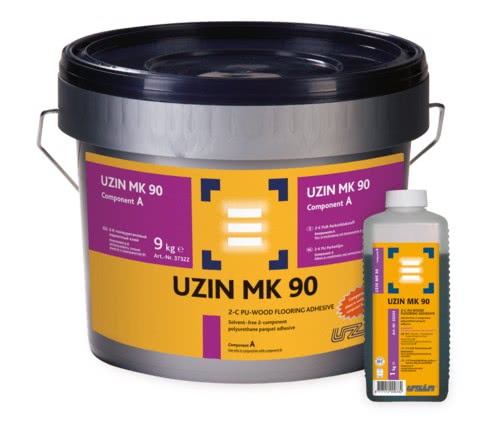 2-х компонентный полиуретановый клей для паркета с длительным временем укладки UZIN MK90 10 кг.